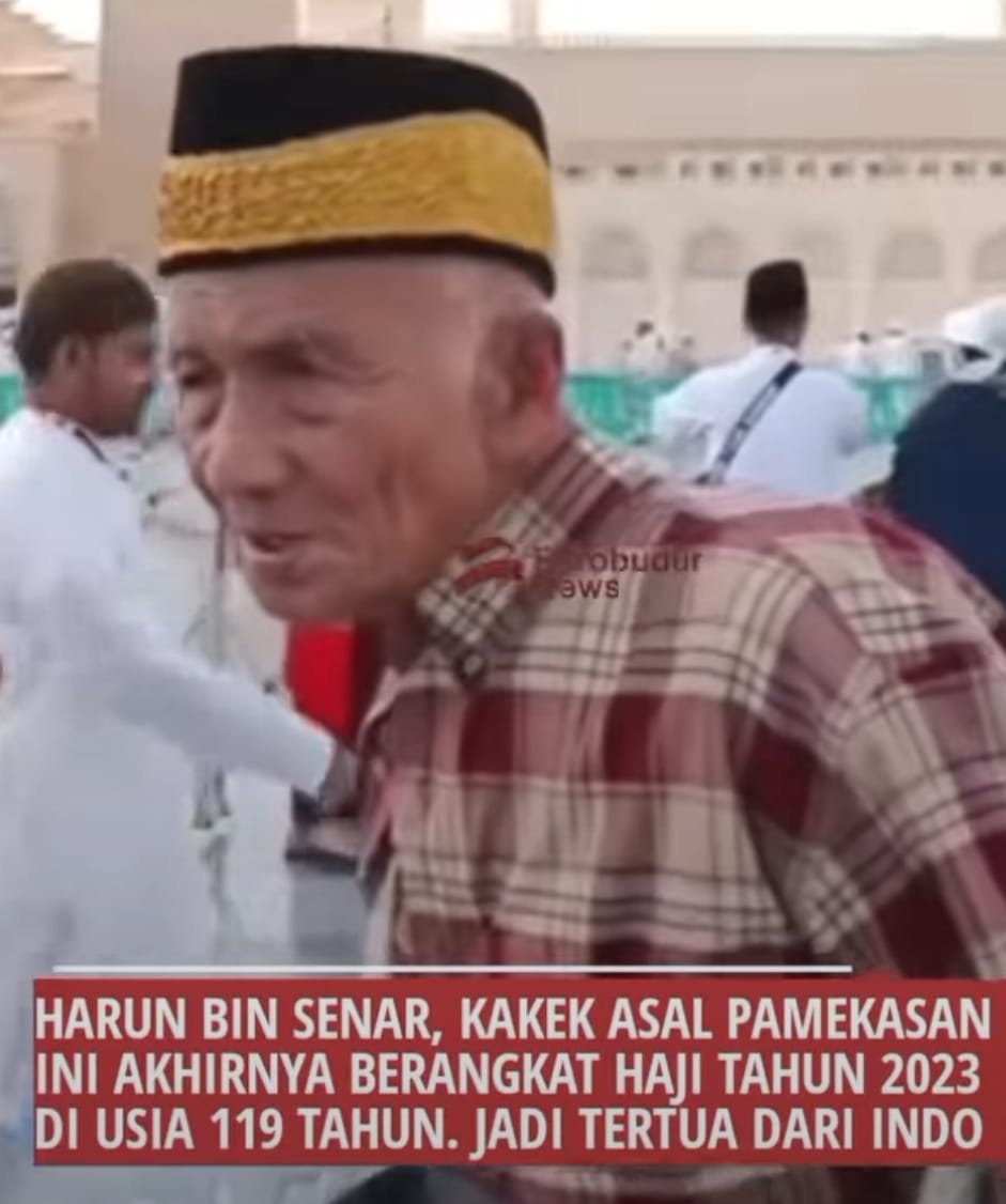 Inilah Penampakan Terbaru Kakek Harun, Calon Haji Tertua Berumur 119  Tahun
