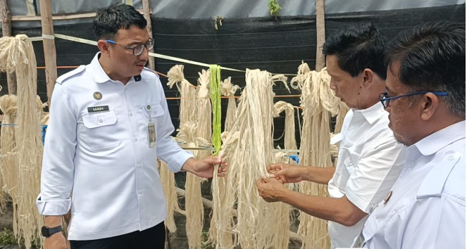 Warga Binaan Rutan Prabumulih Hasilkan Produk Bernilai Tinggi dari Serat Nanas