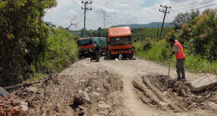 Perbaikan Jalan Cor Batukuning OKU Segera Direalisasikan Tahun ini