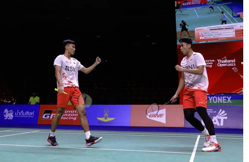 Thailand Open 2023 : Bagas/Fikri Lolos Final, Minions Tumbang