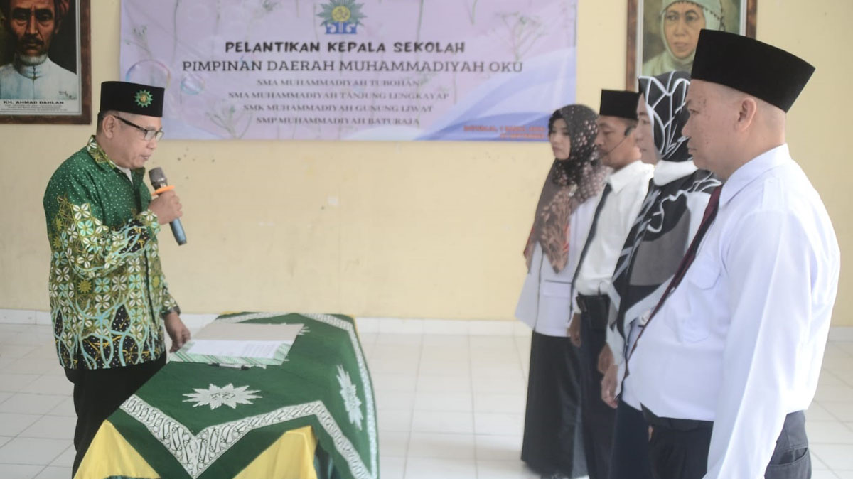Empat Kepala Sekolah Muhammadiyah Dilantik