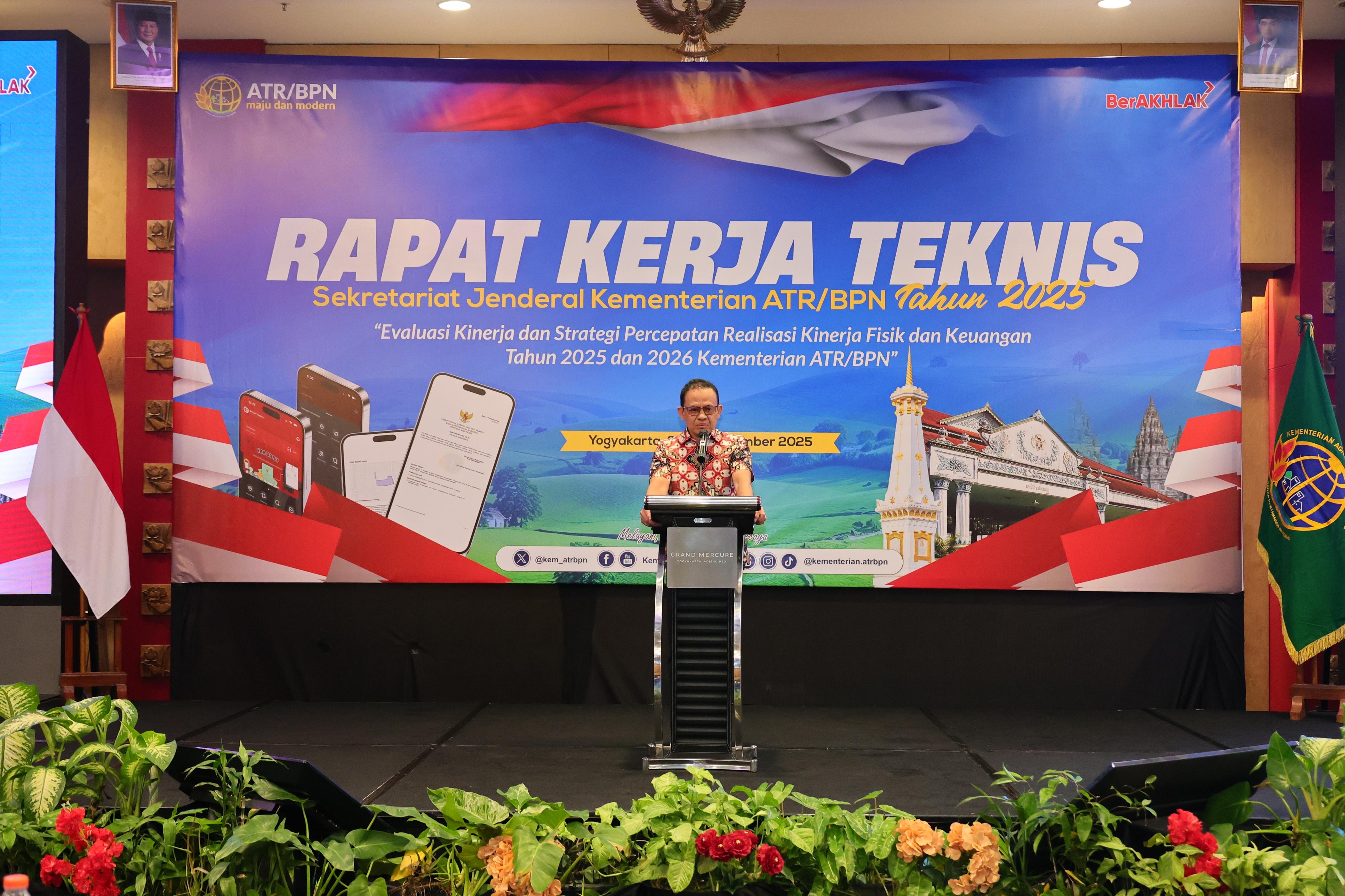 Dirjen Kementrian ATR/BPN: Tata Usaha Bukan Sekadar Administrasi, tapi Pengendali SOP