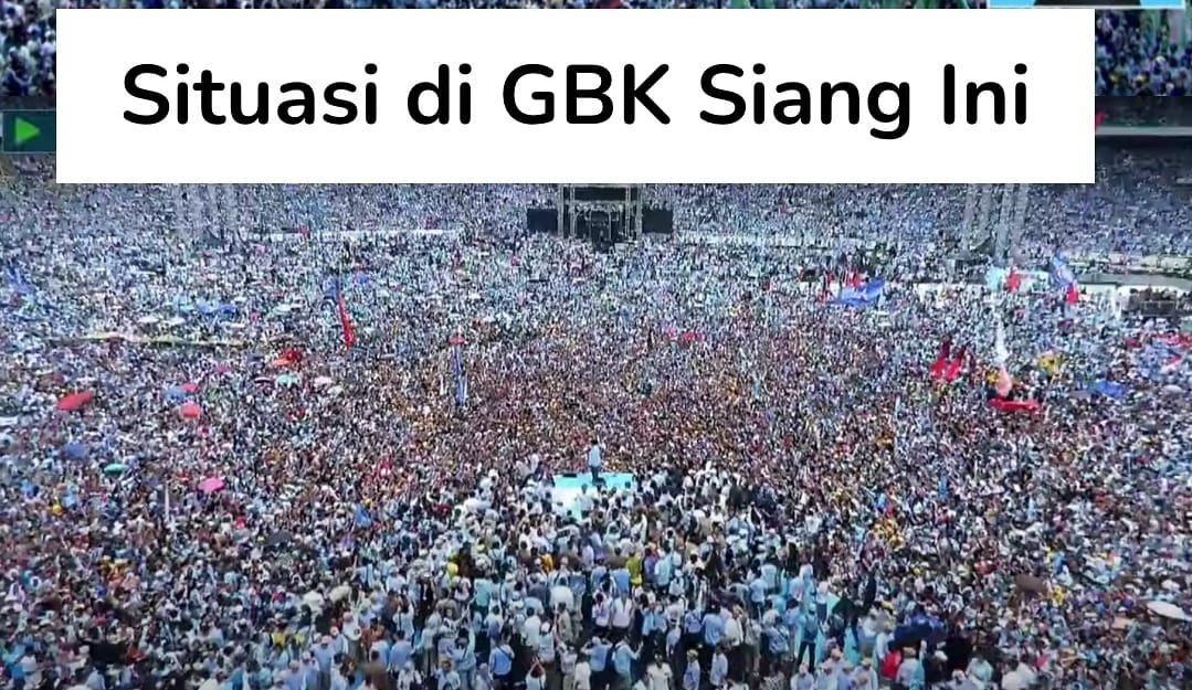 Luar Biasa, Massa Tumpah Ruah di Gelora Bung Karno Padati Kampanye Prabowo- Gibran, Ini Janjinya