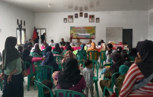 Penyuluhan Cegah Stunting di Desa Bumi Agung Jaya Sasar Balita dan Ibu Hamil