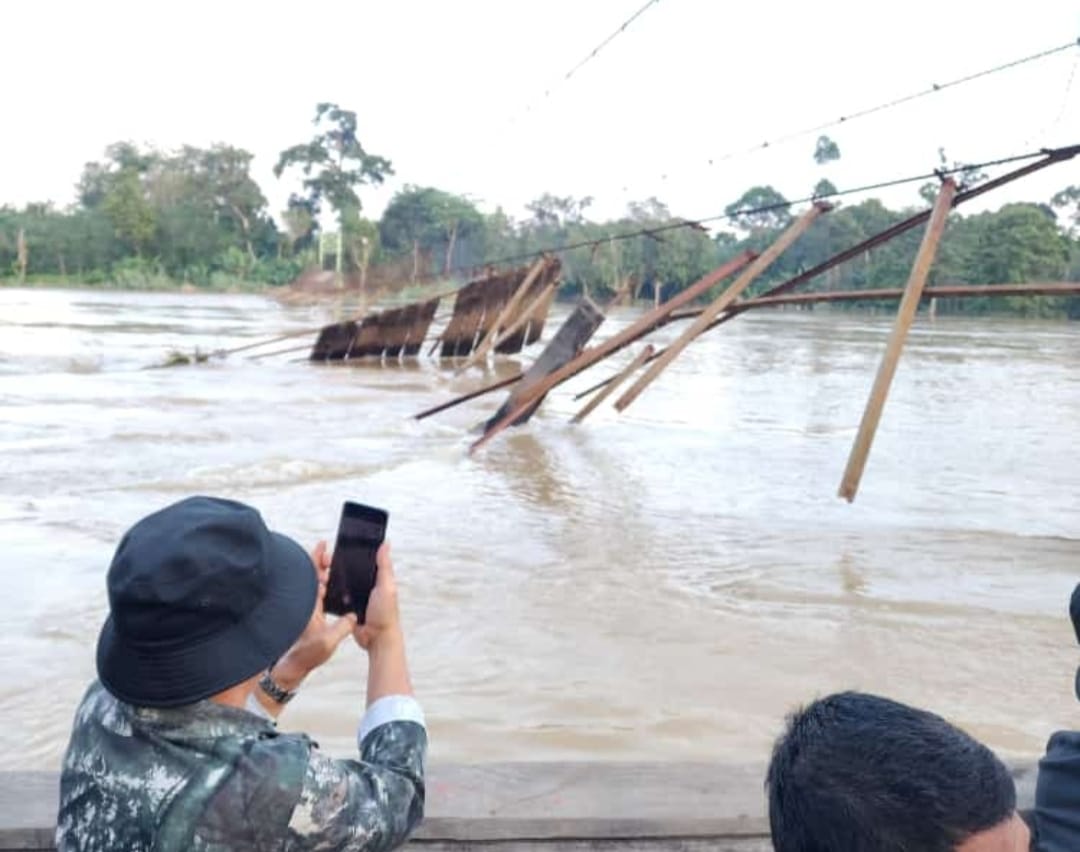 Adanya Empat Jembatan Gantung Putus Akibat Banjir, Ini yang Akan Dilakukan Pj Bupati OKU !