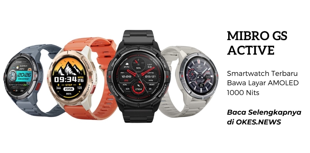 Mibro GS Active Smartwatch Terbaru Yang Akan Segera Rilis di Indonesia Bawa Layar AMOLED 1000 nits!