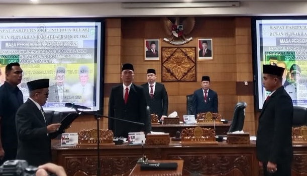  DPRD OKU lantik PAW DPRD OKU Periode 2024–2029