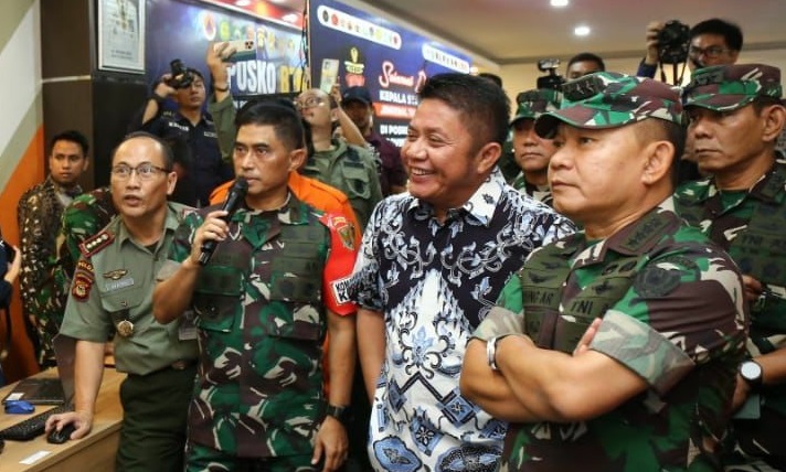 Gubernur Sumsel Herman Deru Dihadapan KASAD Jenderal TNI Dudung Abdurachman Sampaikan Upaya Cegah Karhutla