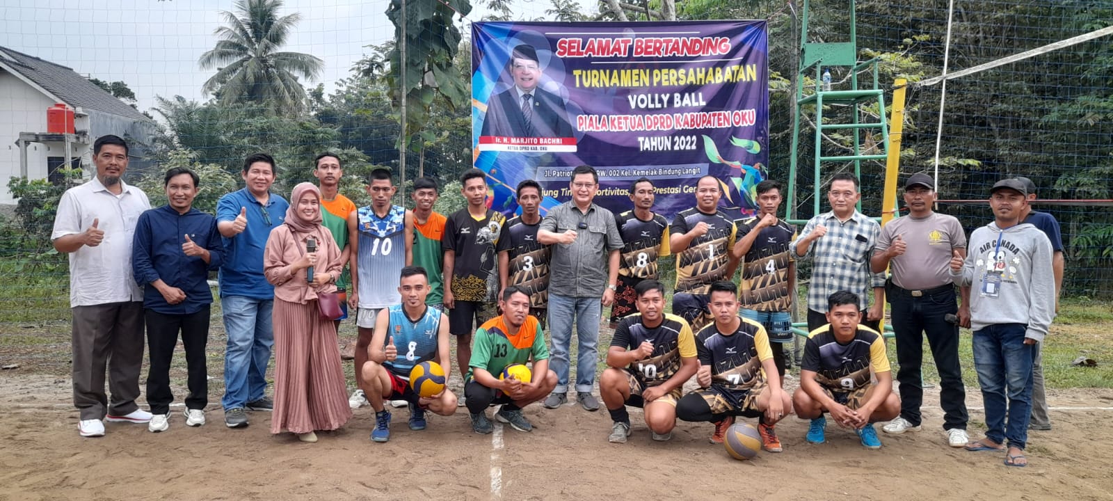 Perebutan Piala Ketua DPRD OKU, 32 Tim Ikuti Turnamen Persahabatan Volly Ball