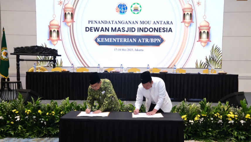 Tuntaskan Sertifikasi Tanah Wakaf, Menteri Nusron Gandeng DMI