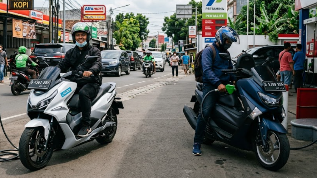 Motor Listrik vs Motor Bensin Mana Lebih Hemat dalam 3 Tahun? Ini Hitungan Nyatanya di 2026