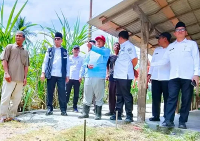 Bupati OKU Bangun Jalan 90 meter di Baturaja TImur
