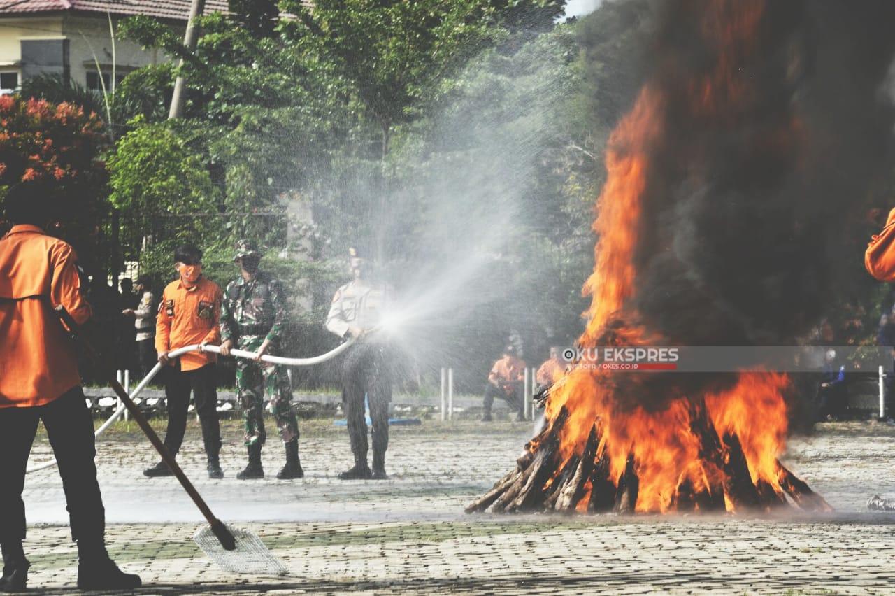 Pencegahan  Karhutla di OKU Terus Dilakukan, Ingat Pesan Jokowi Masih Berlaku!