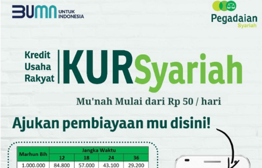 Bisa! Ajukan KUR Pegadaian Syariah 2023 Tanpa Harus  Jadi Nasabah dan Tanpa Jaminan Pencairan Hingga Rp10 Juta