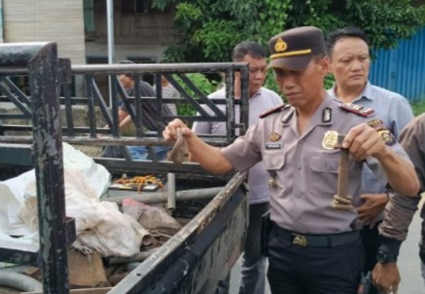 “Rayap Besi” Rel PT KAI di OKU Diciduk Polisi