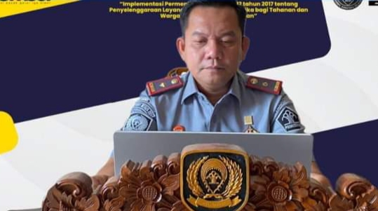 Lapas Muaradua Ikuti Webinar Diskusi Kebijakan Kanwil