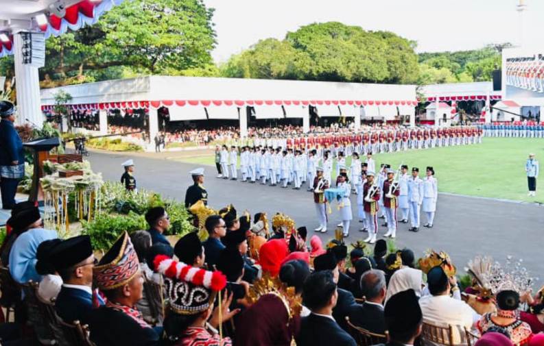 Menteri dan Wamen ATRBPN Ikuti Upacara Peringatan Hari Kemerdekaan ke-80 Republik Indonesia