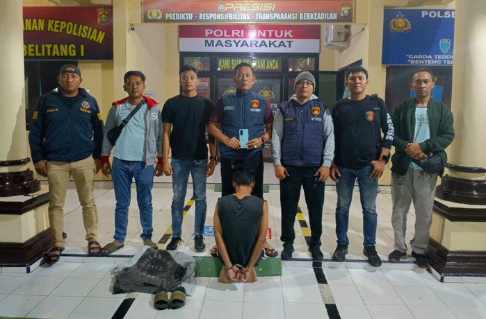 Diduga Maling HP di Kos-kosan Tegal Rejo Dibekuk Polsek Belitang I