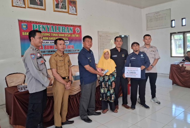 Pemdes Bumi Agung Jaya Salurkan BLT Dana Desa Tahap II kepada 33 KPM