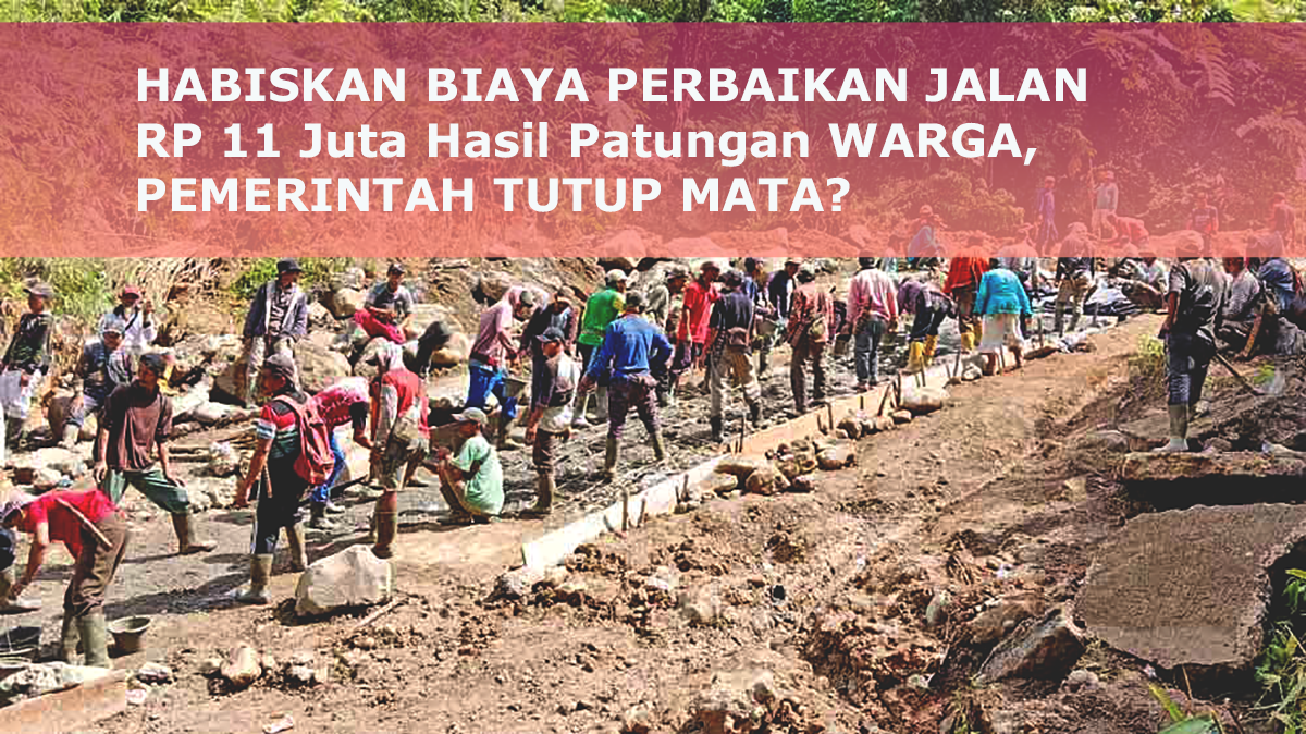Rela Biayai Rp11 juta Perbaikan Jalan Tebing Meranti Hasil Patungan Warga