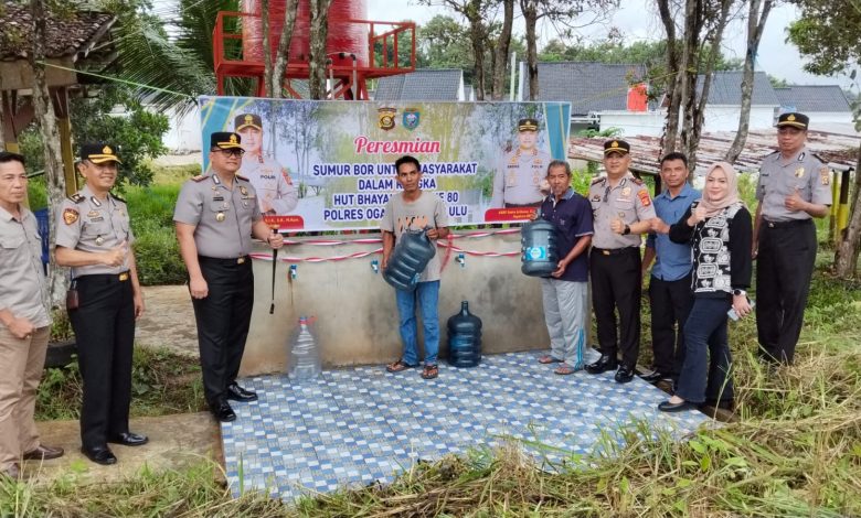 Polres OKU Bangun Sumur Bor Jadi Harapan Baru Hadapi Kemarau Panjang