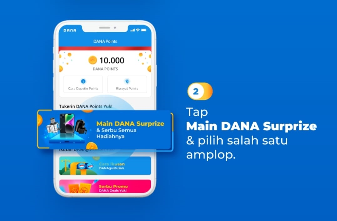 Main Saldo Dana Surprize, Bisa Kamu Dapatkan Setiap Hari Gratis Hadiah Ratusan Juta