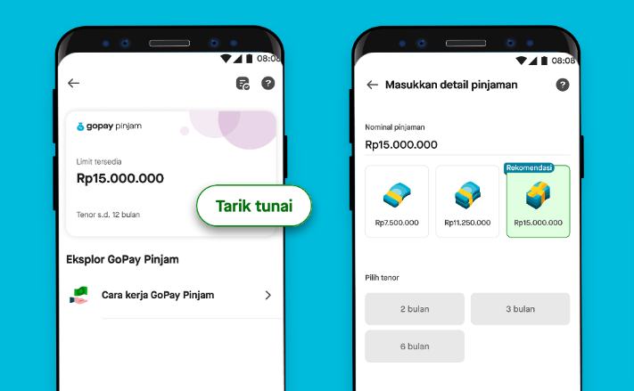 Pinjaman Uang Tunai Gopay Pinjam Cair Rp15 Juta, Tenor Cicilan Hingga 6 bulan Begini Caranya Cukup 5 Menit