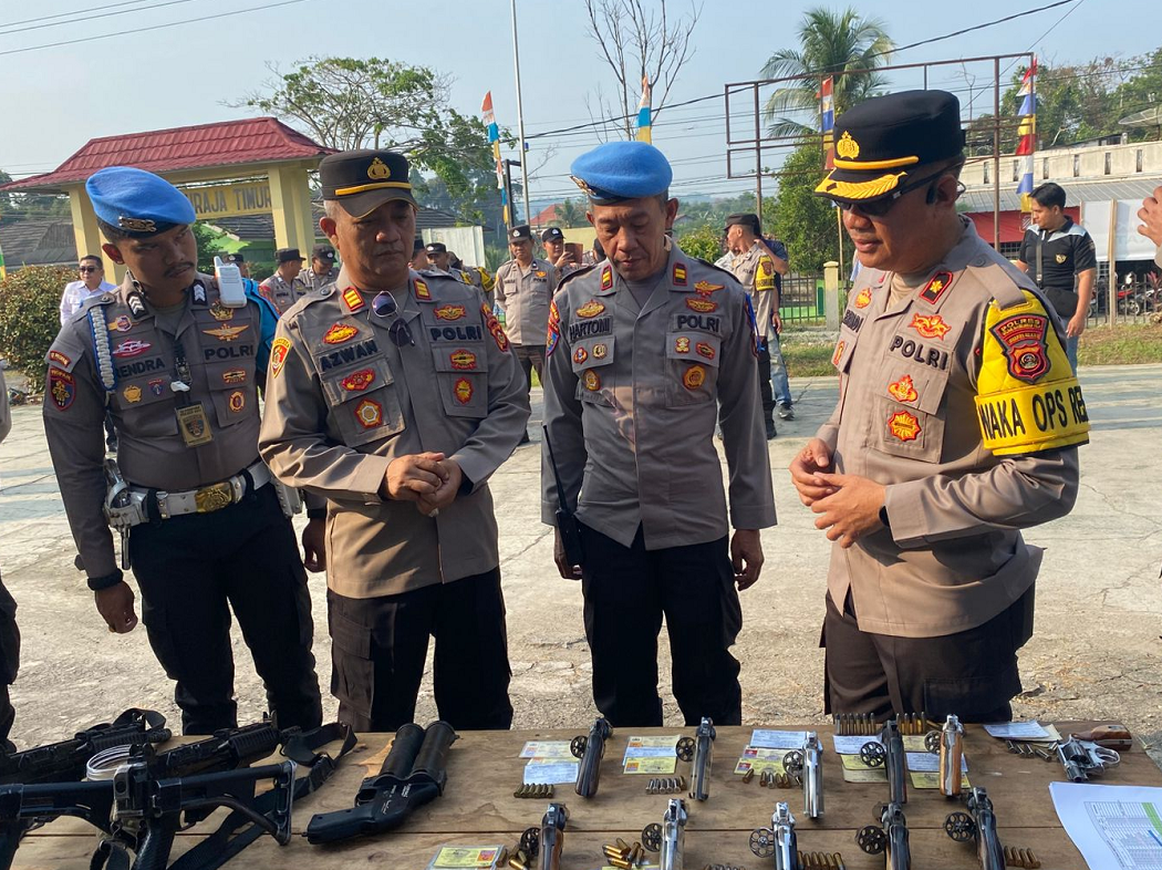 Waka Polres OKU Pastikan Kesiapsiagaan Personel, Cek Senpi hingga Roda Dinas