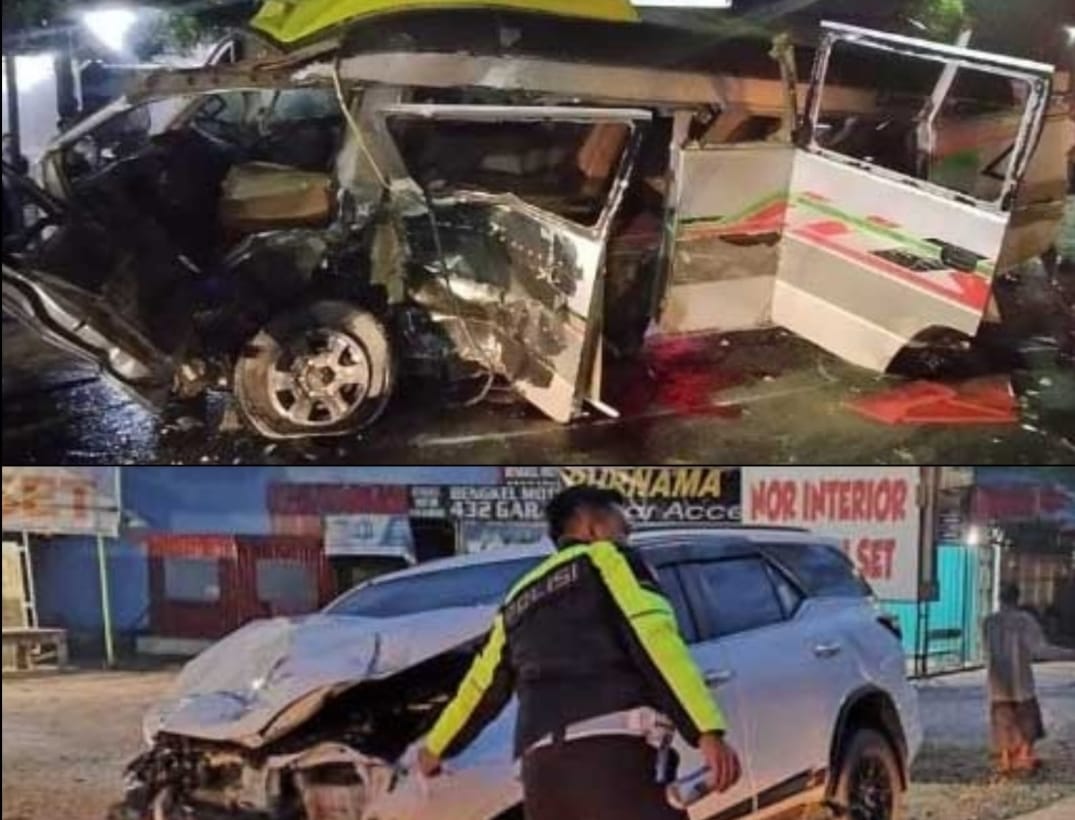 Innalillahi, Kecelakaan Maut antara Fortuner v Isuzu Elf Polisi Terus Lakukan Penyelidikan 