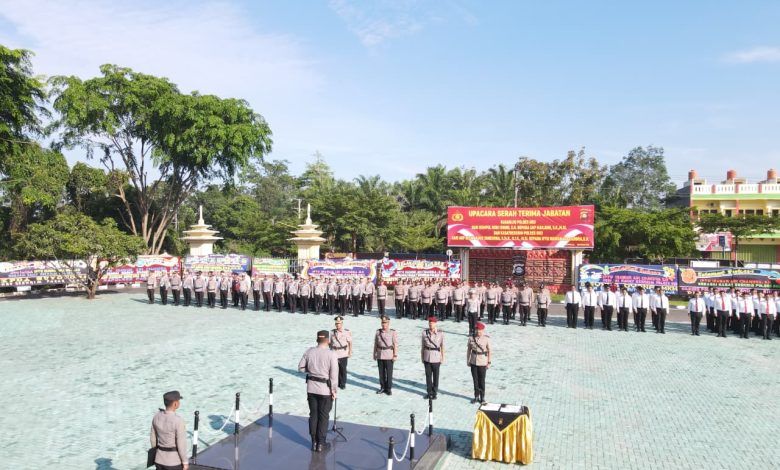 Kapolres OKU Pimpin Sertijab Kabag Log dan Kasat Reskrim, Ini Pergantiannya
