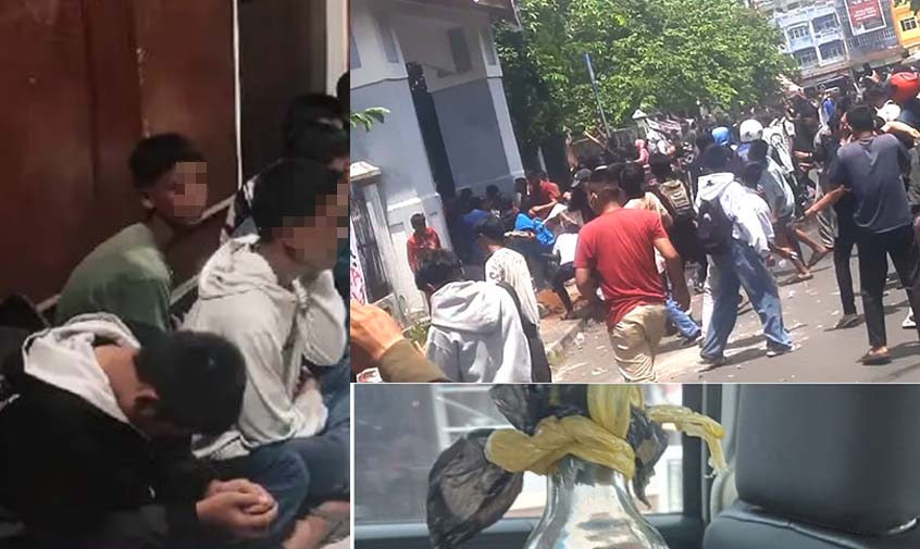 Amankan Belasan Pendemo Pelajar, Polres OKU temukan Molotov