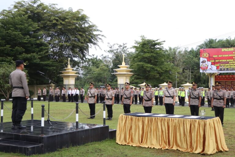 Kapolres OKU Ganti Jabatan  Kapolsek Sekaligus  Kasat Narkoba