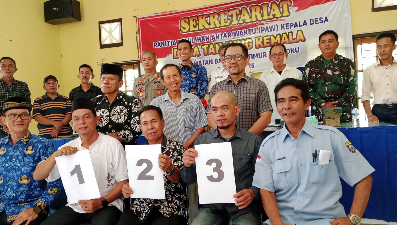 Pilkades PAW Tanjung Kemala OKU, Tiga Calon Resmi Bertarung !