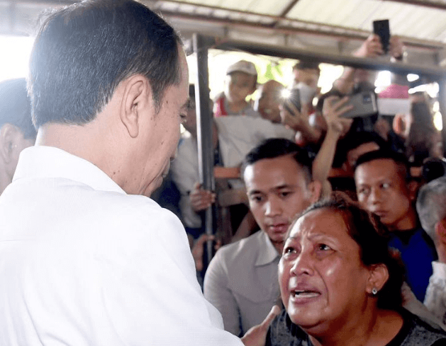 Presiden Jokowi Cek Harga Komoditas Pangan di Pasar Sekip Ujung Palembang