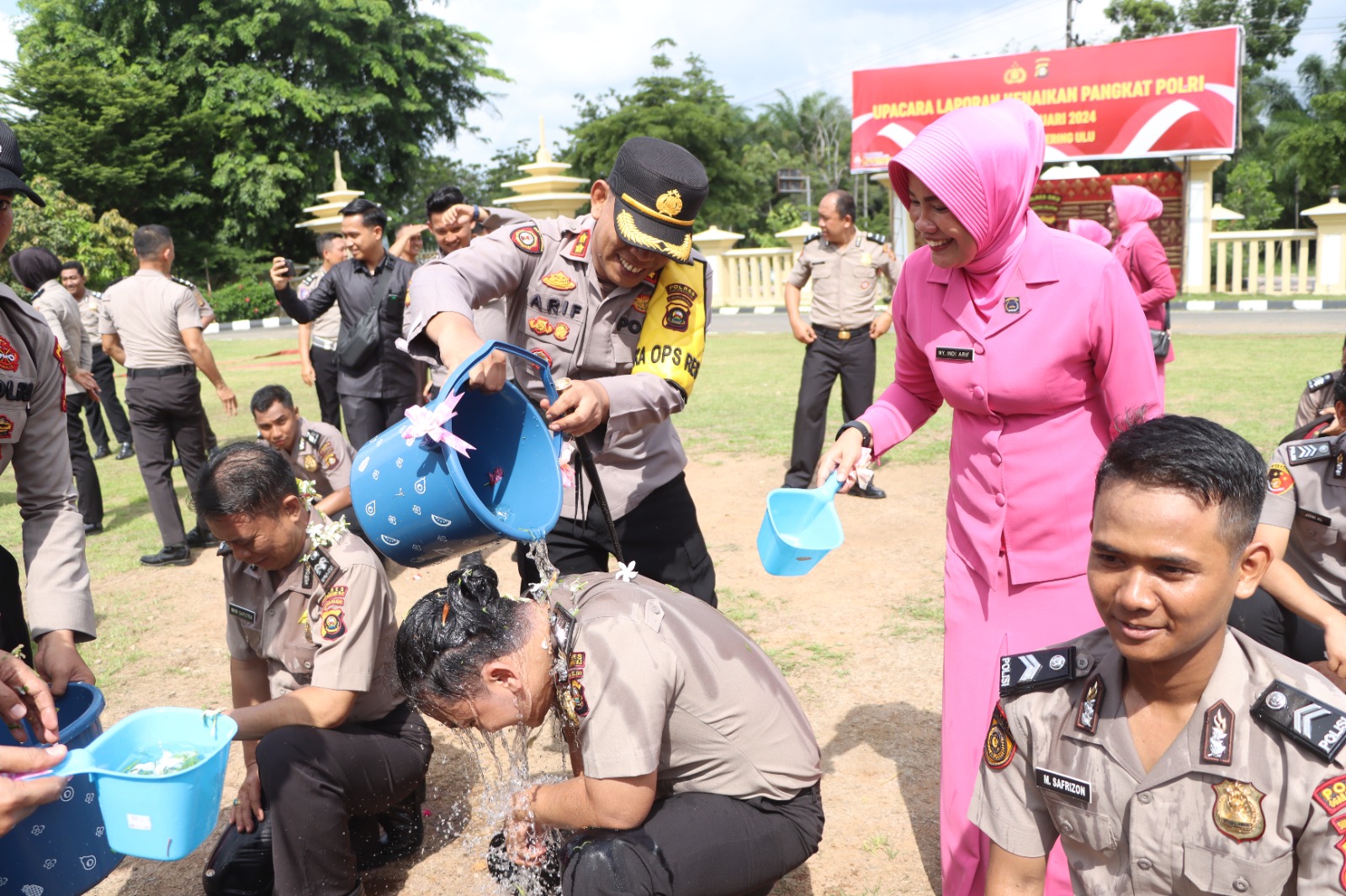 63 Personil Polres OKU Berpangkat Baru, Dari Bintara Hingga Perwira