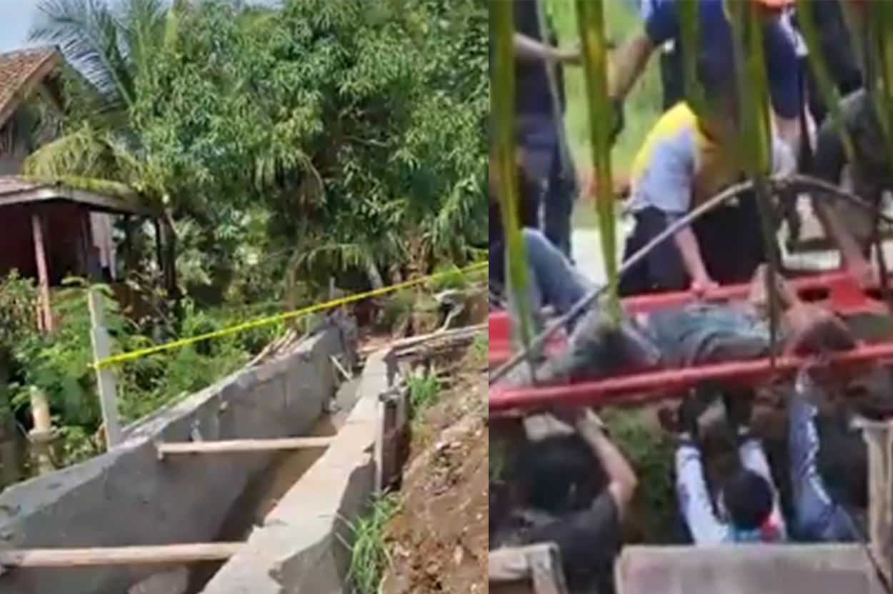 Bangunan Drainase di Air Paoh Baturaja Ambruk, Satu Pekerja Tewas