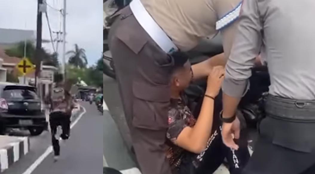 Kronologi Oknum Polisi Menangis Histeris DIjemput Propam Polda Maluku Utara