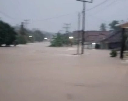 Sungai Muara Balak Meluap, 5 Desa di OKU timur Terendam Banjir