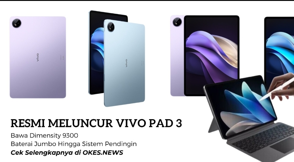 Resmi Meluncur Vivo Pad 3! Bawa Fitur Spesifikasi Tinggi dengan Baterai Super Jumbo