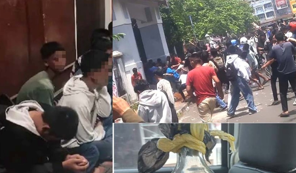 Amankan Belasan Pendemo Ricuh, Polres OKU Temukan Bom Molotov dari Tas Pelajar