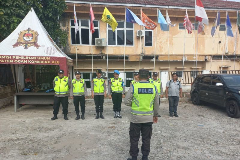 Gudang Logistik KPU Dijaga Ketat Polisi