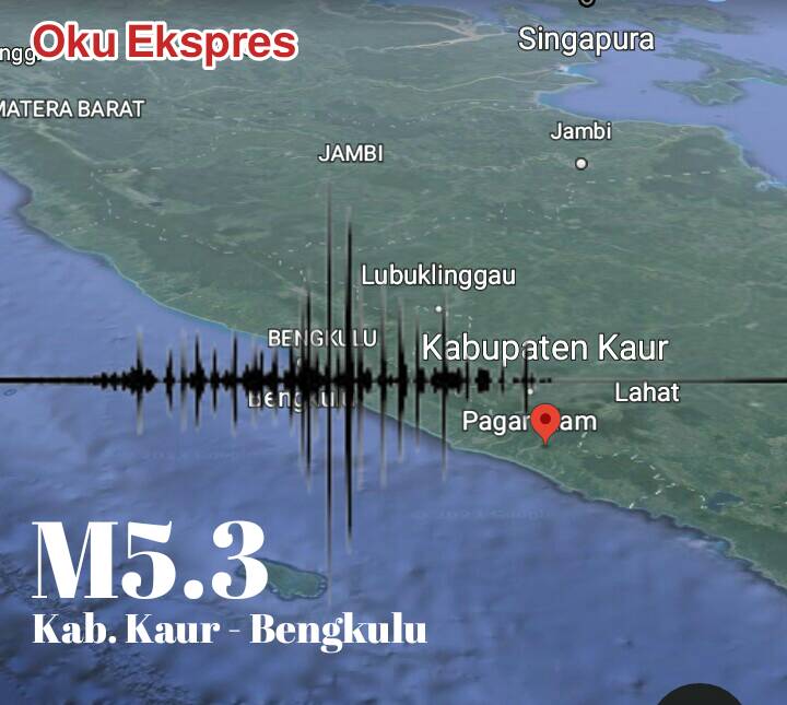Gempa Kaur Bengkulu Dirasakan Warga OKU selatan, Mimpi Indah Jadi Buyar