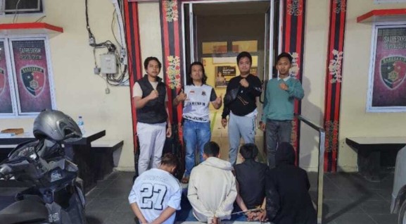 Polres OKU Selatan Tangkap 4 Tersangka Pembobol SDN Gunung Tiga