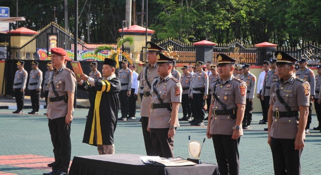 Kasat Reskrim Polres OKU Timur dan Dua Kapolsek Resmi Berganti