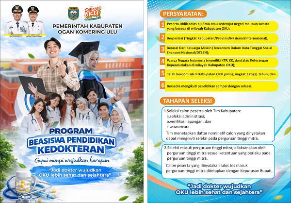 Pemkab OKU Luncurkan Program Beasiswa Pendidikan Kedokteran, Ini Persyaratannya!