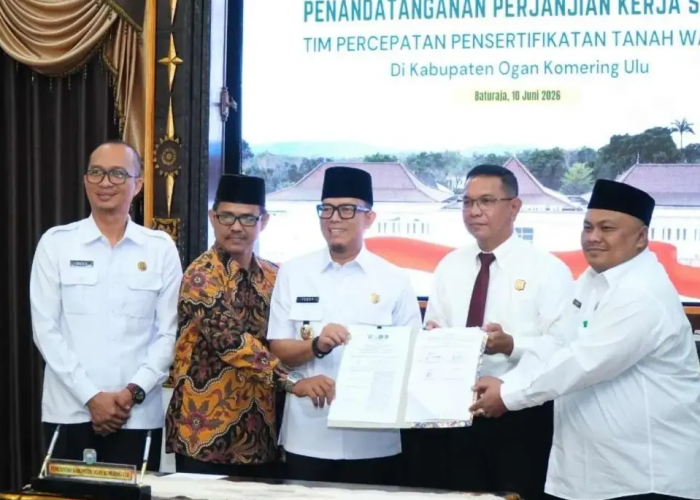 Cegah Sengketa, Bupati OKU Gandeng Kejari dan BPN Kebut Sertipikasi Tanah Wakaf