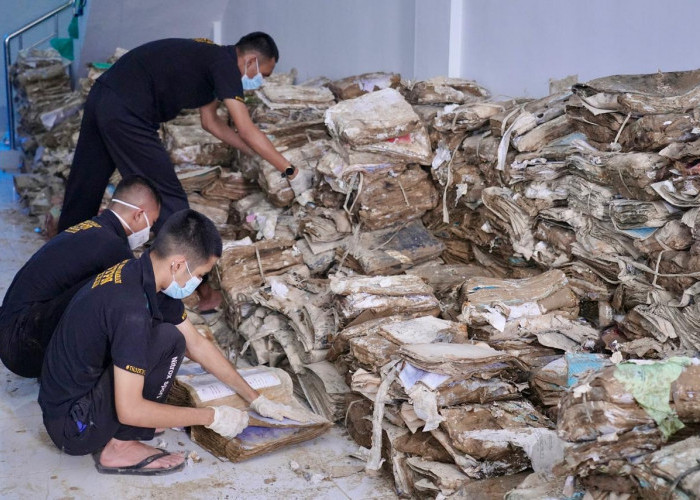 ATR/BPN Libatkan Taruna/i STPN Percepat Restorasi Arsip Pertanahan Pascabencana