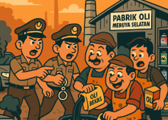 Oli Bekas Disulap Jadi Merek Ternama, Polisi Bongkar Mafia Pelumas Meruya