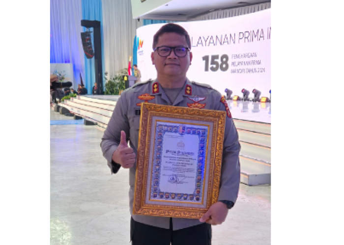 Polres OKU Diganjar Penghargaan Nasional 