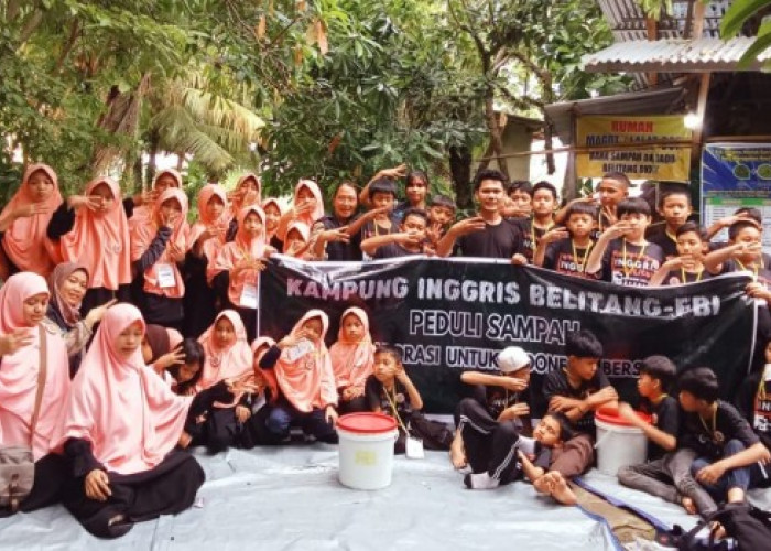 English Camp di Bank Sampah Dagadu Tanamkan Cinta Lingkungan Sejak Dini